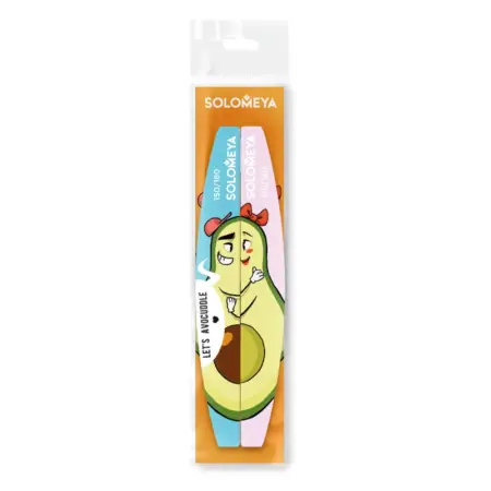 SOLOMEYA Набор пилок для натуральных и искусственных ногтей / Let’s avocuddle Nail files 2 шт - 2