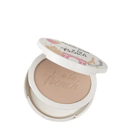 ALVIN D OR Пудра компактная фиксирующая, тон 02 / Eclat Naturel A LA FRENCH Ivory 10 гр - 4