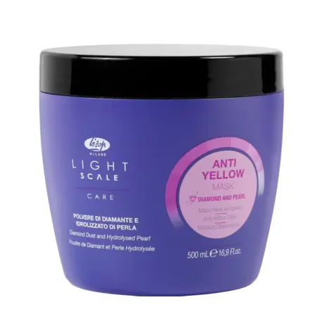 LISAP MILANO Маска для осветленных, мелированных и седых волос / Light Scale Care Anti Yellow Mask 500 мл - 1