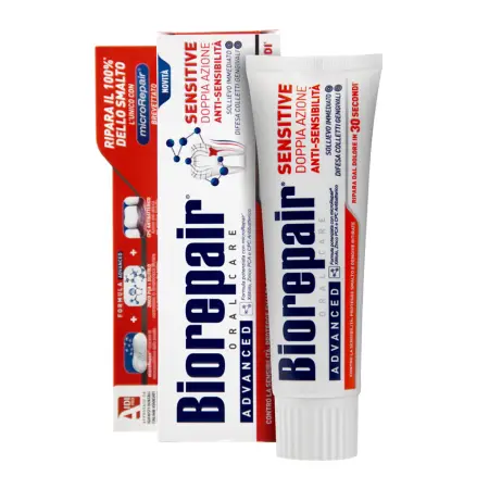 BIOREPAIR Паста зубная Двойное действие для чувствительных зубов / Biorepair Sensitive Double Action 75 мл - 2