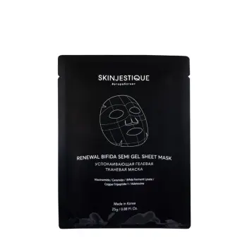 Маска успокаивающая гелевая для лица / Skinjestique Renewal Bifida Semi Gel Sheet Mask 1 шт