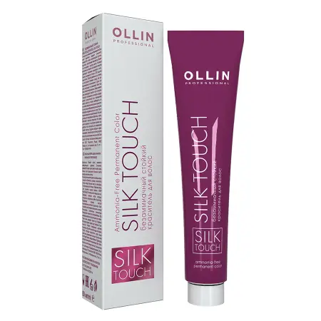 OLLIN PROFESSIONAL 10/1 краска безаммиачная для волос, светлый блондин пепельный / SILK TOUCH 60 мл - 10