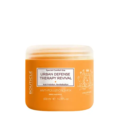 BOUTICLE Маска для чувствительных волос, склонных к ломкости / Urban Defense Anti-Pollution Mask For Brittle & Sensitive Hair 500 мл - 1