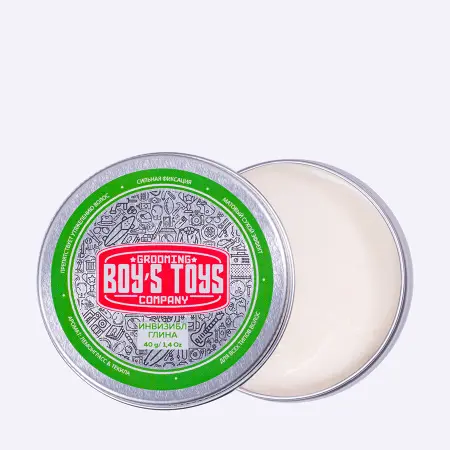 BOY S TOYS Глина для укладки волос средней фиксации с низким уровнем блеска Инвизибл / Boy s Toys 40 мл - 3