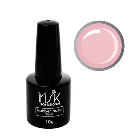 IRISK PROFESSIONAL База каучуковая камуфлирующая для ногтей, нежно-розовая / Rubber Base Pink 10 гр - 2