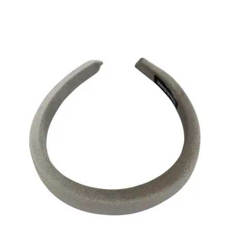 IWOU PROFESSIONAL Ободок для волос Бархат цвет стальной 2см - 1