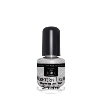 Сушка-закрепитель лака голографическая, серебро / Northern Lights Silver 3,5 мл
