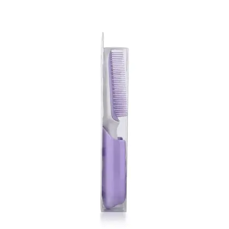 SOLOMEYA Расческа для чувствительной кожи головы в футляре, лиловая / Hair Brush for sensitive scalp Lilac - 8