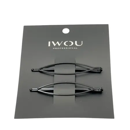 IWOU PROFESSIONAL Невидимки Лист черные 2 шт - 2