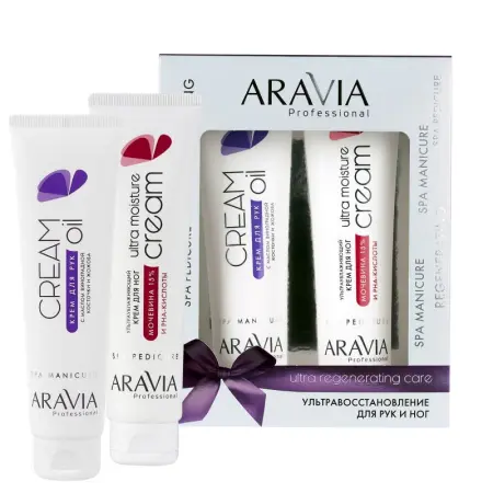 ARAVIA Professional Набор кремов Ультравосстановление (крем для рук 100 мл + крем для ног 100 мл) / Ultra Regenerating Care - 1