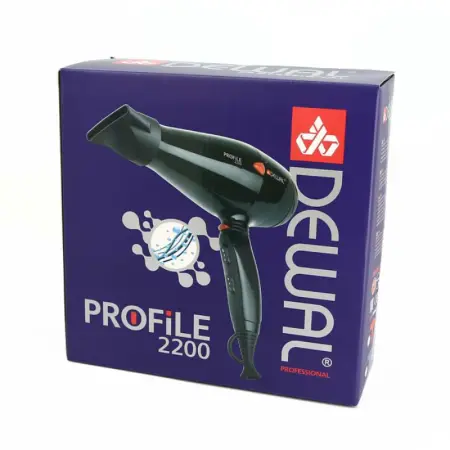 DEWAL PROFESSIONAL Фен Profile 2200 аквамарин, ионизация, 2 насадки, 2200 Вт - 2