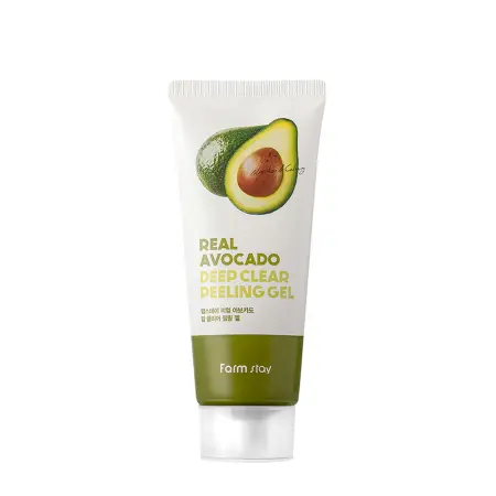 FARMSTAY Гель-скатка отшелушивающая для лица с авокадо / Real Avocado Deep Clear Peeling Gel 100 мл - 1