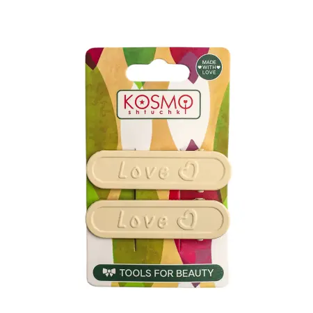 KOSMO SHTUCHKI Набор заколок love 2 шт, цвет в ассортименте / KosmoShtuchki - 4