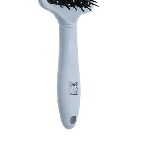 DEWAL BEAUTY Щетка массажная Прованс с пластиковым штифтом, квадратная, лавандовая 13 рядов - 3