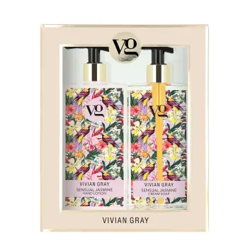 Набор для рук Чувственный жасмин (крем-мыло 350 мл + лосьон 350 мл) Vivian Gray Set Sensual Jasmine