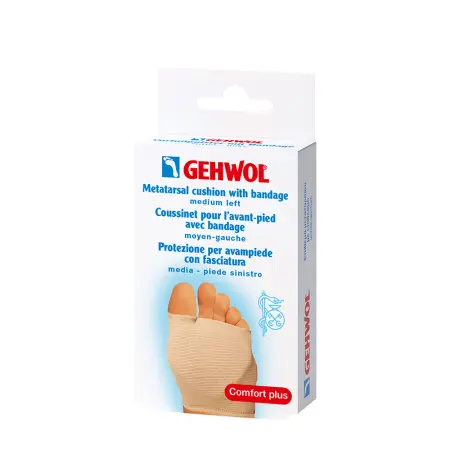 GEHWOL Подушка защитная под плюсну из гель-полимера и бандажа, левая / Gehwol 1 шт - 1