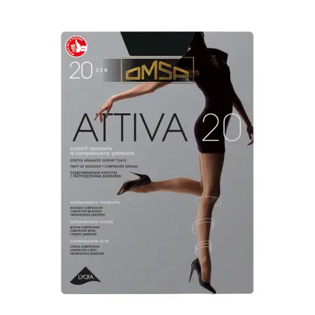 OMSA Колготки Nero 4 / Attiva 20 - 1