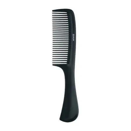 DEWAL PROFESSIONAL Расческа рабочая с ручкой Эконом (черная) 20,5 см - 2