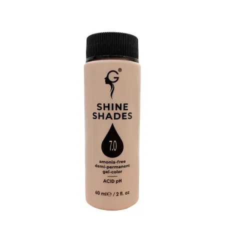 GERA Professional 7.0 гель-краситель для волос без аммиака / Shine Shades 60 мл - 2