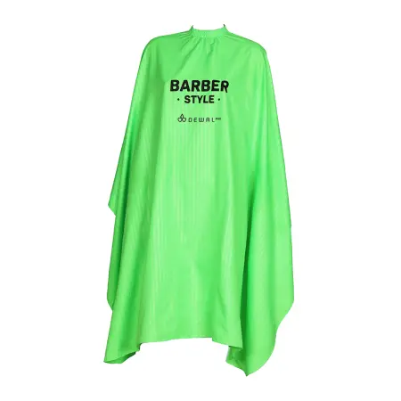 DEWAL PROFESSIONAL Пеньюар для стрижки Barber Style Neon, полиэстер, на крючках, полоска 140 х 158 см - 1