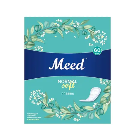 MEED Прокладки женские гигиенические ежедневные целлюлозные СОФТ / Meed 60 шт - 1