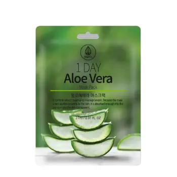 Маска тканевая с экстрактом алоэ вера / Med B 1 Day Aloe Vera Mask Pack 27 мл