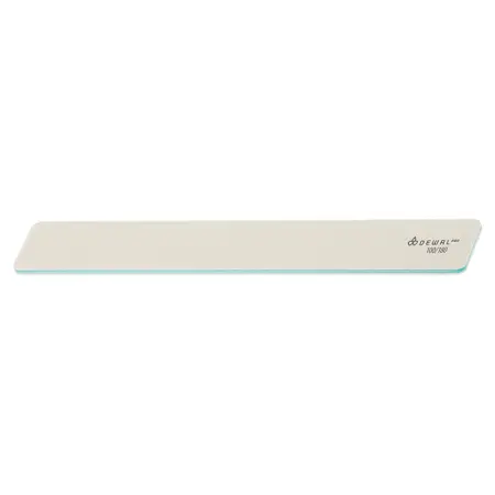 DEWAL PROFESSIONAL Пилка для ногтей широкая белая 100/180 18 см - 1