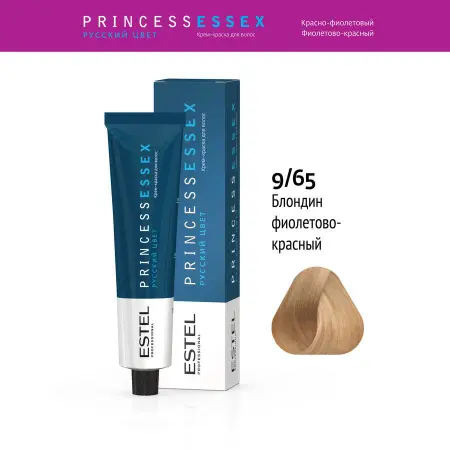 ESTEL PROFESSIONAL 9/65 краска для волос, блондин фиолетово-красный / ESSEX Princess 60 мл - 2