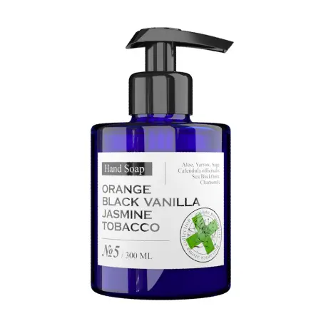 MANIAC GOURMET Мыло жидкое парфюмированное №5 Апельсин, Черная ваниль, Жасмин, Табак 300 мл - 1