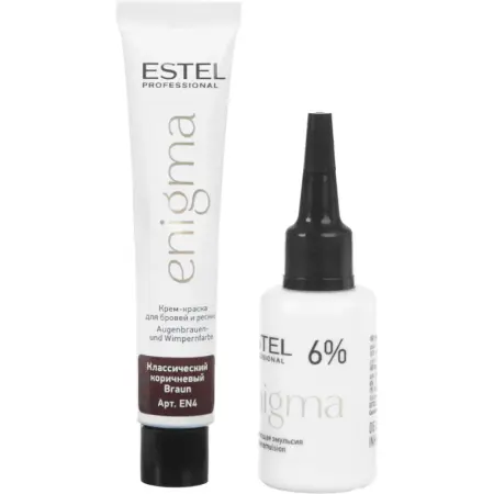 ESTEL PROFESSIONAL Краска для бровей и ресниц, классический коричневый / Enigma - 6