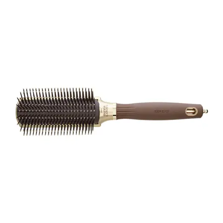 OLIVIA GARDEN Щетка EXPERT STYLE CONTROL Nylon Bristles Gold&Brown 9 рядов - 1