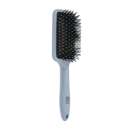 DEWAL BEAUTY Щетка массажная Прованс с пластиковым штифтом, квадратная, лавандовая 13 рядов - 1