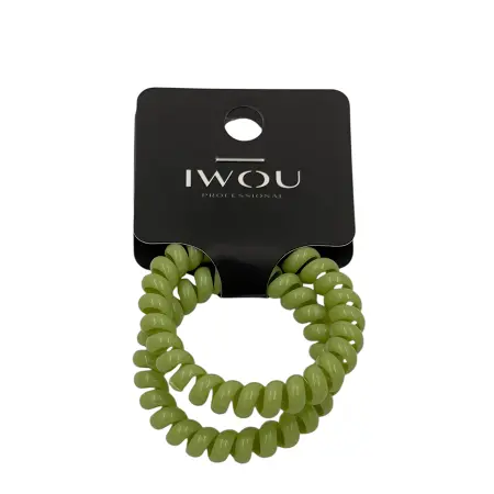 IWOU PROFESSIONAL Резинка пружинка Глянец молодая трава 2шт - 2