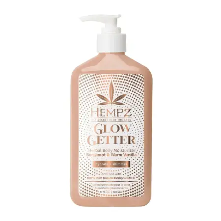 HEMPZ Молочко для тела с мерцающим эффектом бергамот и ваниль / Hempz Glow Getter Herbal Body Moisturizer Bergamot & Warm Vanilla 500 мл - 1