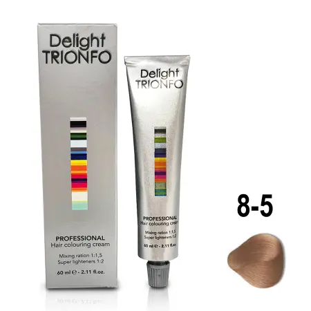 CONSTANT DELIGHT 8-5 крем-краска стойкая для волос, светло-русый золотистый / Delight TRIONFO 60 мл - 2