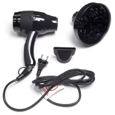 BE-UNI PROFESSIONAL Фен для волос OutLine, черный с диффузором, 2000-2200W - 8