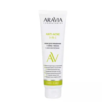 Крем для умывания + скраб + маска с AHA-кислотами / Anti-Acne 3-in-1 100 мл
