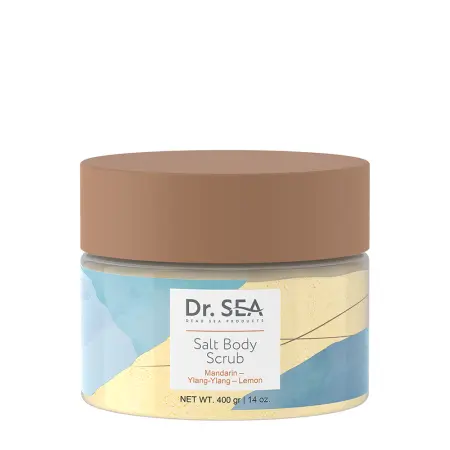 DR. SEA Скраб солевой для тела мандарин - иланг-иланг - лимон / Dr.Sea 400 гр - 1