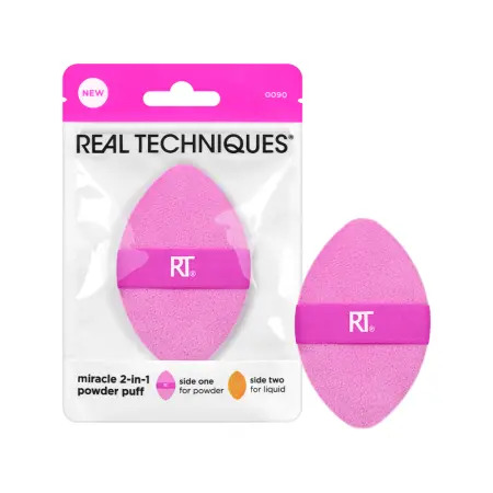 REAL TECHNIQUES Пуховка двусторонняя для пудры / Real Techniques Miracle 2-in-1 Powder Puff - 5