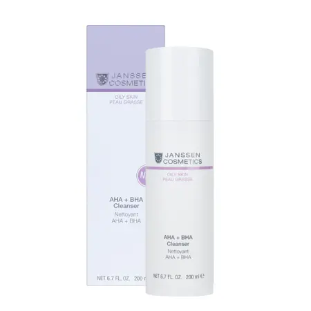 JANSSEN COSMETICS Эмульсия очищающая с AHA+BHA / CLEANSER AHA + BHA 200 мл - 2