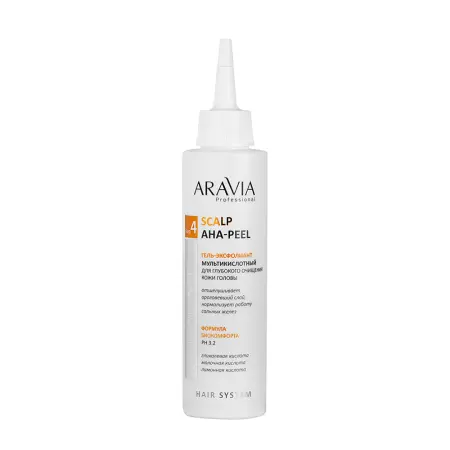 ARAVIA Professional Гель-эксфолиант мультикислотный для глубокого очищения кожи головы / Scalp AHA-Peel 150 мл - 1