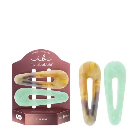 INVISIBOBBLE Заколка для волос, 2 шт / invisibobble CLIPSTAR PREMIUM Rainbow Carousel - 2