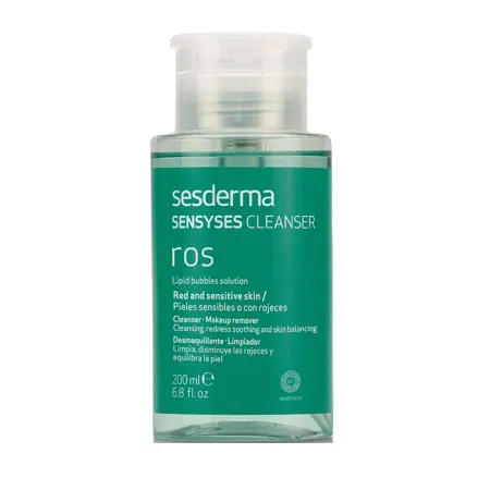 SESDERMA Лосьон липосомальный для снятия макияжа, для кожи с покраснениями и чувствительной кожи / SENSYSES Cleanser ROS 200 мл - 1
