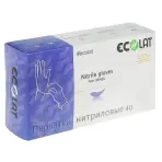 Перчатки нитриловые, фиолетовые, размер XL / 4U EcoLat 100 шт