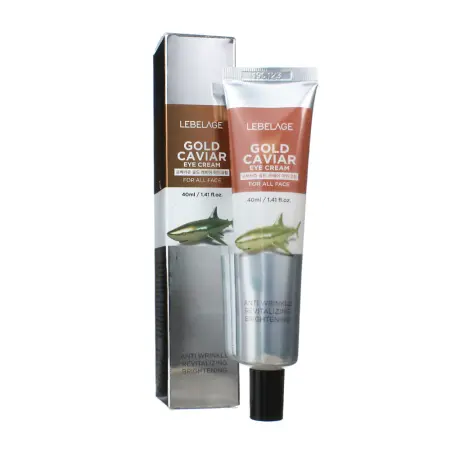 LEBELAGE Крем для кожи вокруг глаз с золотом и экстрактом икры / Lebelage Eye Cream Gold Caviar 40 мл - 2