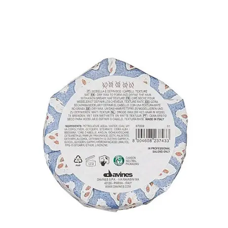 DAVINES SPA Воск сухой для текстурных матовых акцентов / Strong Dry Wax 75 мл - 5