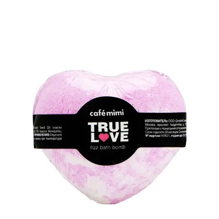 CAFE MIMI Гейзер для ванны, настоящая любовь, розовый / True Love pink 115 гр - 1