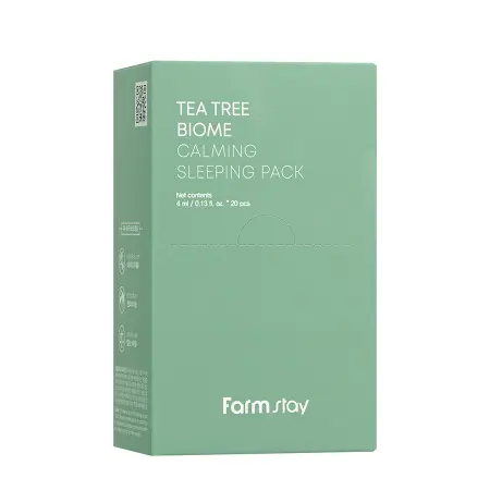 FARMSTAY Маска ночная успокаивающая для лица с чайным деревом / Tea Tree Biome Calming Sleeping Pack 20*4 мл - 2
