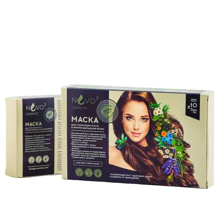 GL COSMETICS Маска для волос Рост, против выпадения / NVO-3 Cosmetic 50 мл - 2