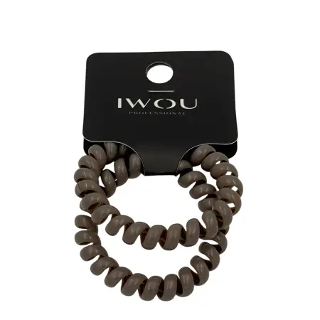 IWOU PROFESSIONAL Резинка пружинка Глянец серая дымка 2шт - 2